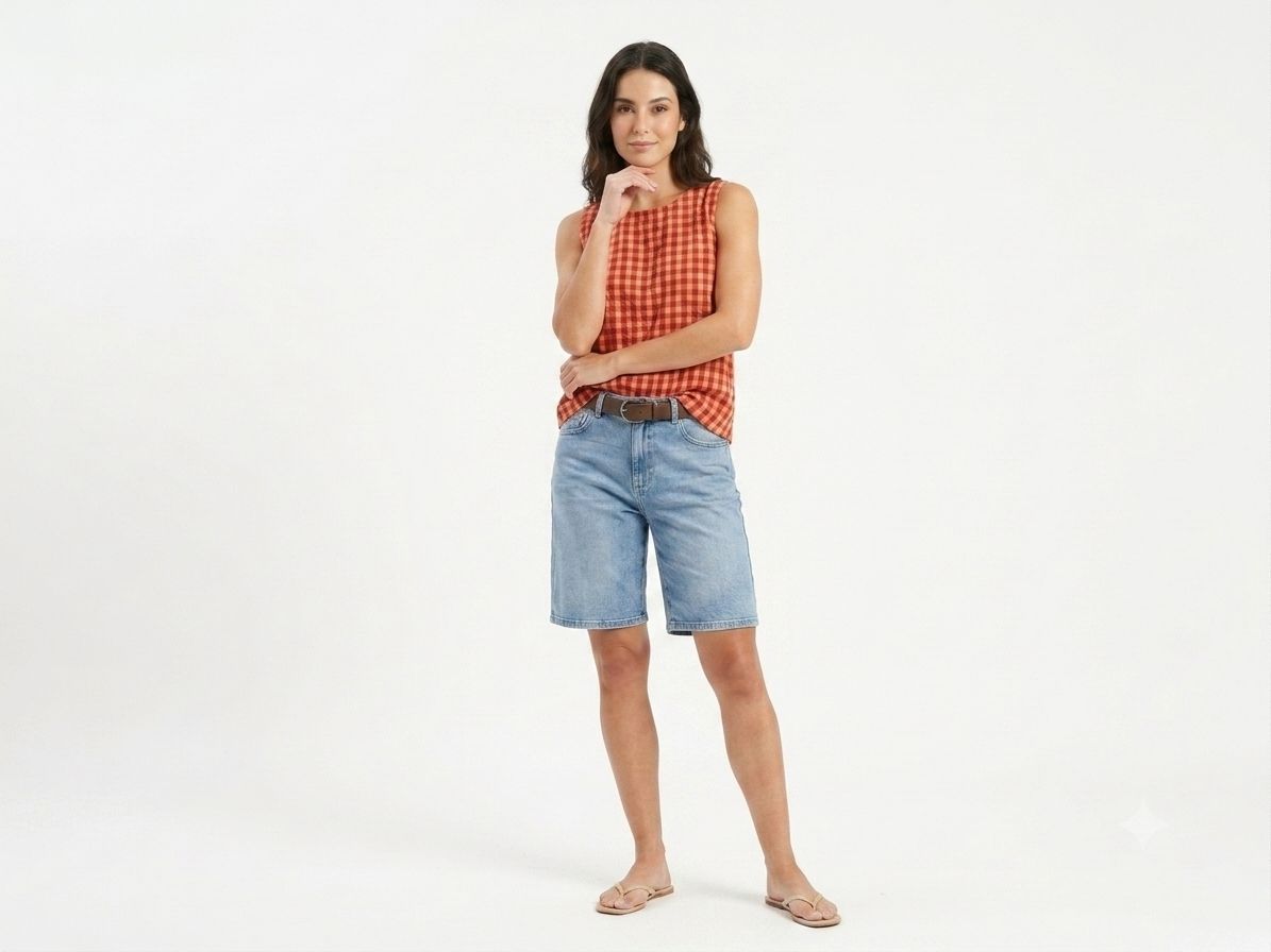 DENIM SHORTS